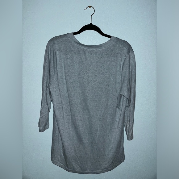 Orvis 3/4 Length Sleeve Linen Blend Shirt Womens Size Large Blue Green Color - Picture 2 of 6